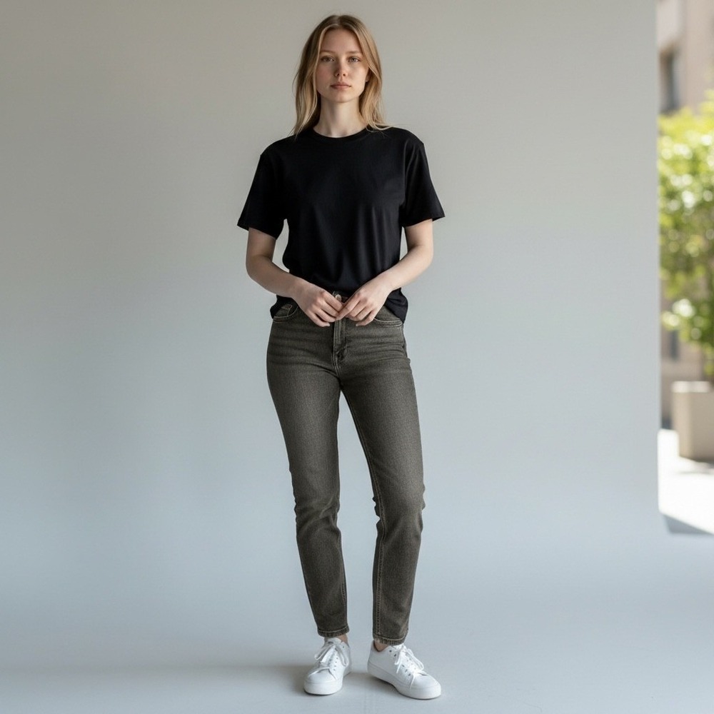DL1961‎ Florence Jeans Women's Dark Grey Wash Skinny Leg Size 2 26